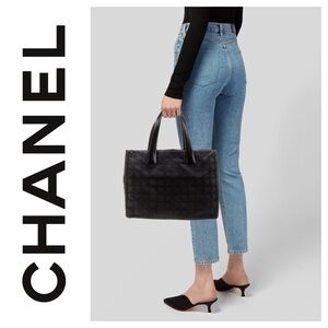 Authentic Chanel Travel Ligne Tote Bag